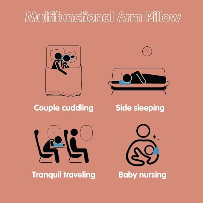 Cozy Cradle Pillow, Cozy Cradle Arm Pillow, Baby Nursing Pillow Head Support Pillow for Breastfeeding Bottle Feeding (Small Gray Fish)