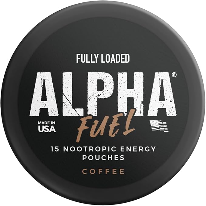 Fully Loaded Alpha Fuel Nootropic Pouches (Coffee Fuel) - Nootropic Energy Pouches with Caffeine, Alpha GPC, Tyrosine, Taurine, Guarana and More
