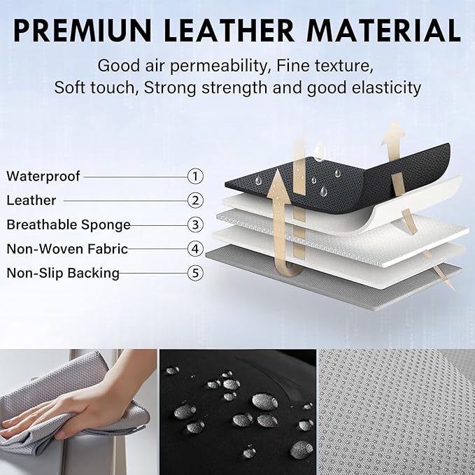 Coverado Seat Covers, Car Seat Covers Front Seats, Car Seat Cover, Car Seat Protector Waterproof, Car Seat Cushion Nappa Leather, Purple Seat Covers Carseat Cover Universal Fit for Most Cars