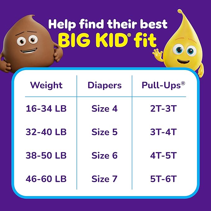 Pull-Ups Boys' Potty Training Pants, Size 2T-3T Training Underwear (16-34 lbs), 23 Count