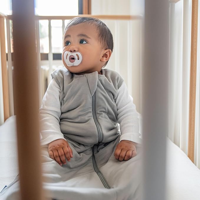 HALO Sleepsack Supersoft Wearable Blanket, Viscose Made from Bamboo, Sleeping Bag for Babies, 1.5 TOG, 6 ā 12 Months, Medium, Storm Grey