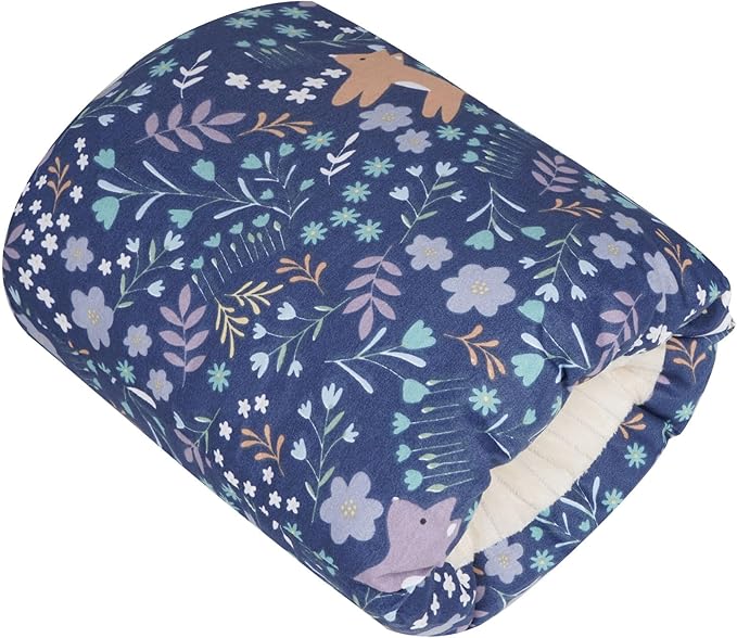 Nursing Arm Pillows for Breastfeeding,Baby Feeding Arm Pillow Portable and Washable for Travel, Soft Cotton Ergonomic Bottle Nursing Essentials(Blue Fox)