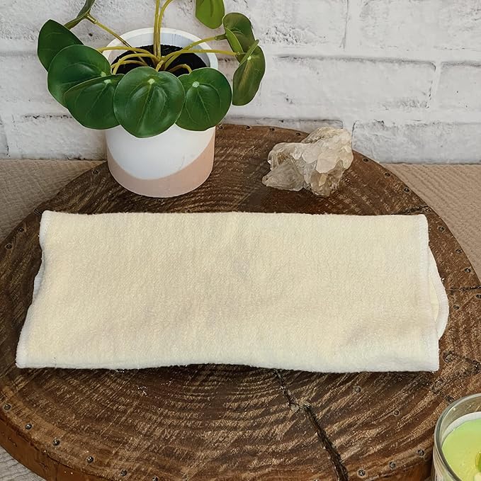 Hemp Prefold Inserts with Snap - 2 Layers - Reusable and Absorbent - 13" x 15" Perfect for Any Diaper- 2 Pack - Nora's Nursery