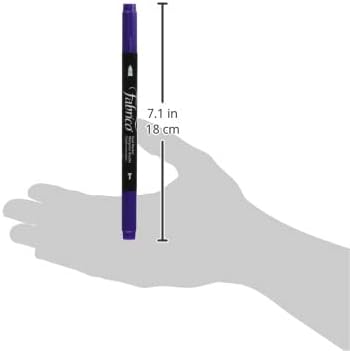 Tsukineko Dual-Ended Fabrico Marker Color-Fast, Peony Purple - Image 3