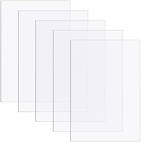 Zonon 5 Pcs Polycarbonate Clear Plastic Sheets by Zonon