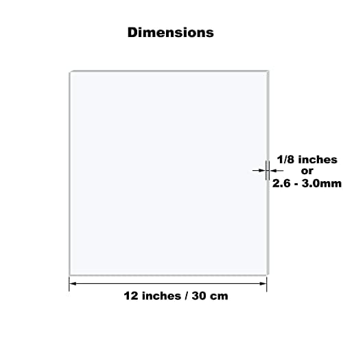 2 Pack 12x12 1/8" Clear Plexiglass Sheets - Image 3