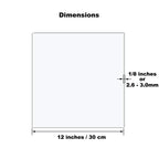 2 Pack 12x12 1/8" Clear Plexiglass Sheets - Image 3