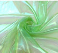 Olive Drab Iridescent Organza Fabric by Unknown