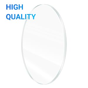2 Pieces 1/4" Round Plexiglass Sheet, 9 Inch Diameter Clear Acrylic Circle - Image 2