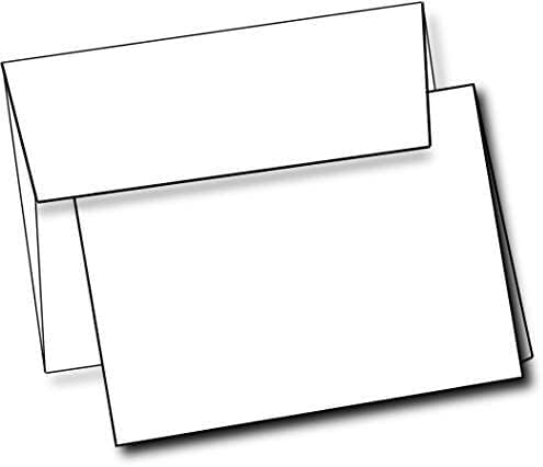Heavyweight White Blank Cards by PurpleQCrafts