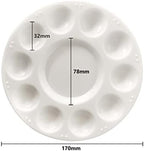 15 Pack Paint Tray Palettes for Kids, Plastic White Palettes for Students - Image 3