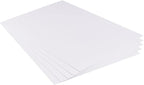 BENECREAT 5 Pcs 1mm PVC Foam Sheet White Plastic Sheet 11.8x15.7 Inch by BENECREAT