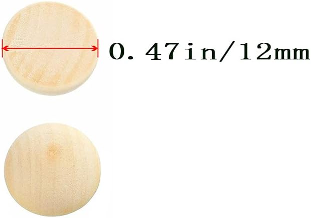 200pcs Half Wood Balls Unfinished Natural Half Ball Split Wood Balls - Image 2
