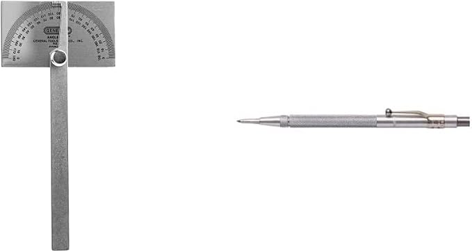 General Tools Angle Protractor #17 Stainless Steel Square Head + General Tools by GeneralTools