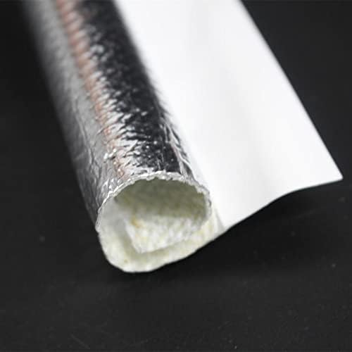 25mm - 1" Self Closed Aluminized Heat Shield Sleeve Protection Side Entry High - Image 6
