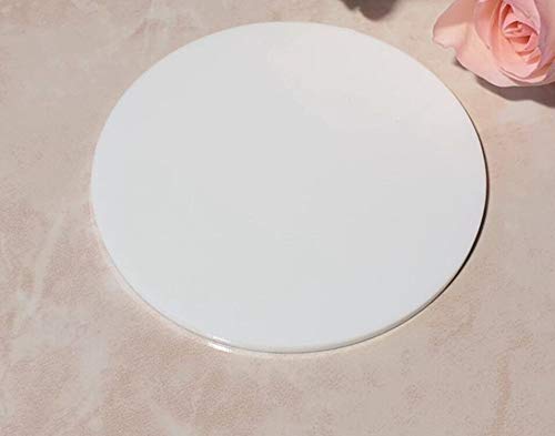 Set of 20 White Acrylic Discs, 1/8" Thick Round Transparent Circle Blanks - Image 4
