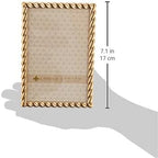 Lawrence Frames 4x6 Golden Rope Picture Frame - Image 6