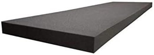 GoTo Foam 2" x 24" x 72" Black Upholstery Foam Sheet by GoToFoam