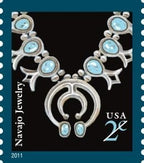 Indian Necklace Navajo Jewelry 2-Cent 2004 Definitive Denominated Mail-Use - Image 3