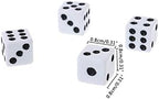 100Pcs 8mm White Dice, Adult Game Dice - Image 3