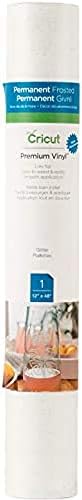 Cricut Premium Permanent Vinyl, Frosted Glitter - 4ft Roll - Compatible by Unknown