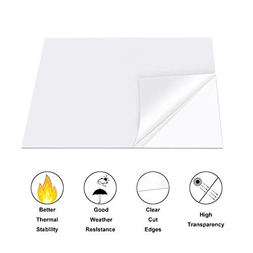 12" x 12" Clear Acrylic Sheet Cast Plexiglass 1/8”Thick Plexiglass Sheet Clear - Image 5