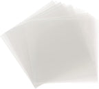 Samsill 50 Pack 12x12 .007 Clear Craft Plastic Sheets Compatible by Samsill