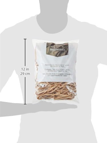 Amazon Basics Rubber Bands, Office Supplies, Size 64, 320 Bands/1 lb Pack - Image 5