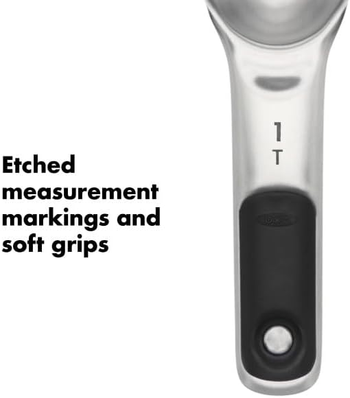 OXO Good Grips 4 Piece Stainless Steel Measuring Spoons - Image 6