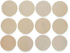 12 Unfinished Wooden Shapes Craft Cutouts DIY Unpainted 3D Plaques 3 Inches - Image 3