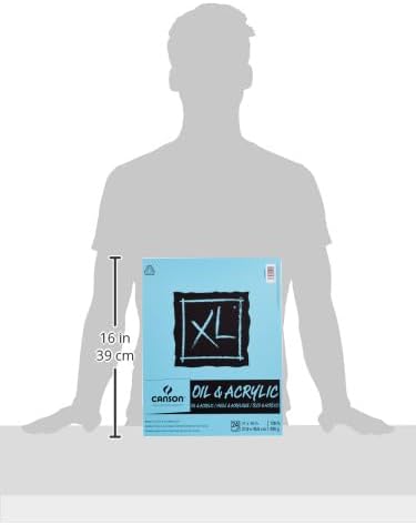 Canson XL Series Oil & Acrylic Paper Pad, 24 Sheets/Pad | Canvas-Like Feel - Image 2