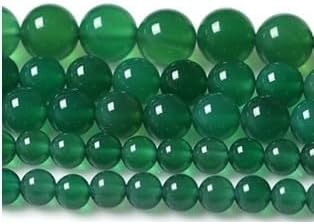 45pcs Round Loose Green Agate Beads - Image 8