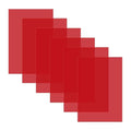 10 Pcs A4 Red Sheets, Plastic Light Filter Adhesive Reading Aid Material by Unknown