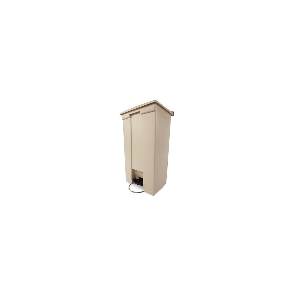 Rubbermaid Commercial Products Legacy Step-On Plastic Trash Can/Container, 23-Gallon, Beige, Hands-Free Garbage Can for Medical Waste in Hospitals/Lab/Emergency/Patient Rooms