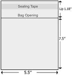 Delatanus 150 Pcs 5-1/2'' x 7-1/2'' Clear Cellophane Cello Bags, Thick Greeting - Image 2