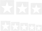 8 PCS Large Star Stencil, Star Stencils Different Sizes, Stars Template Stencil by ZTEOFO
