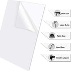 12" x 12" Clear Acrylic Sheet Cast Plexiglass 1/8”Thick Plexiglass Sheet Clear - Image 2