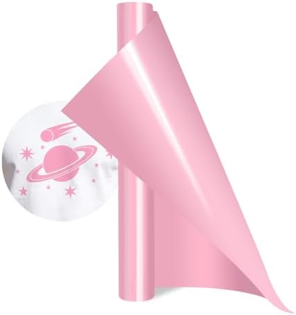 Pink HTV Iron on Vinyl Rolls, Silhouette or Heat Press Machine by WRTUUED