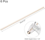 MECCANIXITY 6pcs Wood Sticks, 1/4''x 1/4'' x 12" Rectangle Wooden Cube Wood - Image 2