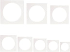 8 PCS Large Circle Stencil, Circle Stencils Different Sizes, Circle Template by ZTEOFO