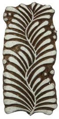 Handcarved Printing Block Wooden Texile Stamp Leaf Brown Stamp Blockprint by IBAIndianbeautifulart