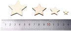DERAYEE 100 Pcs Unfinished Wooden Stars Ornaments - Image 2