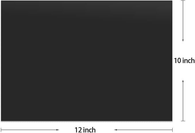3D Puff Vinyl Heat Transfer Black Color 12"x10"-3 Pcs | Puffy Vinyl Iron-On - Image 2