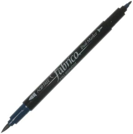 Tsukineko Dual-Ended Fabrico Marker Color-Fast, Midnight Blue - Image 3
