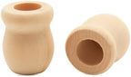 Bean Pot Candle Cups, 1 Inch, 7/16 Inch Hole, Wood Turnings - Image 4