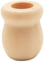 Bean Pot Candle Cups, 1 Inch, 7/16 Inch Hole, Wood Turnings - Image 5
