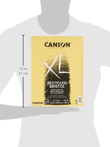 Canson XL Series Recycled Bristol Paper Pad, Dual Sided Smooth and Vellum - Image 5