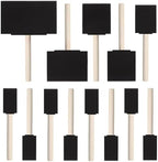 13 Pcs Foam Paint Brushes 5 Sizes, Touch Up, DIY Craft Projects by Unknown