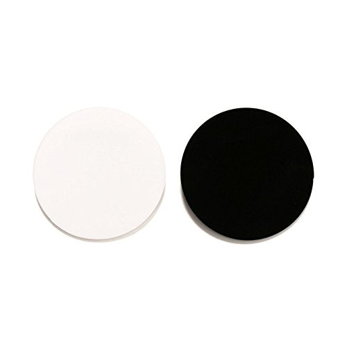 Set of 20 White Acrylic Discs, 1/8" Thick Round Transparent Circle Blanks - Image 8