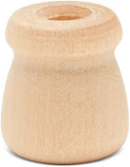 Bean Pot Candle Cups, 5/8 Inch, 1/4 Inch Hole, Wood Turnings - Image 5
